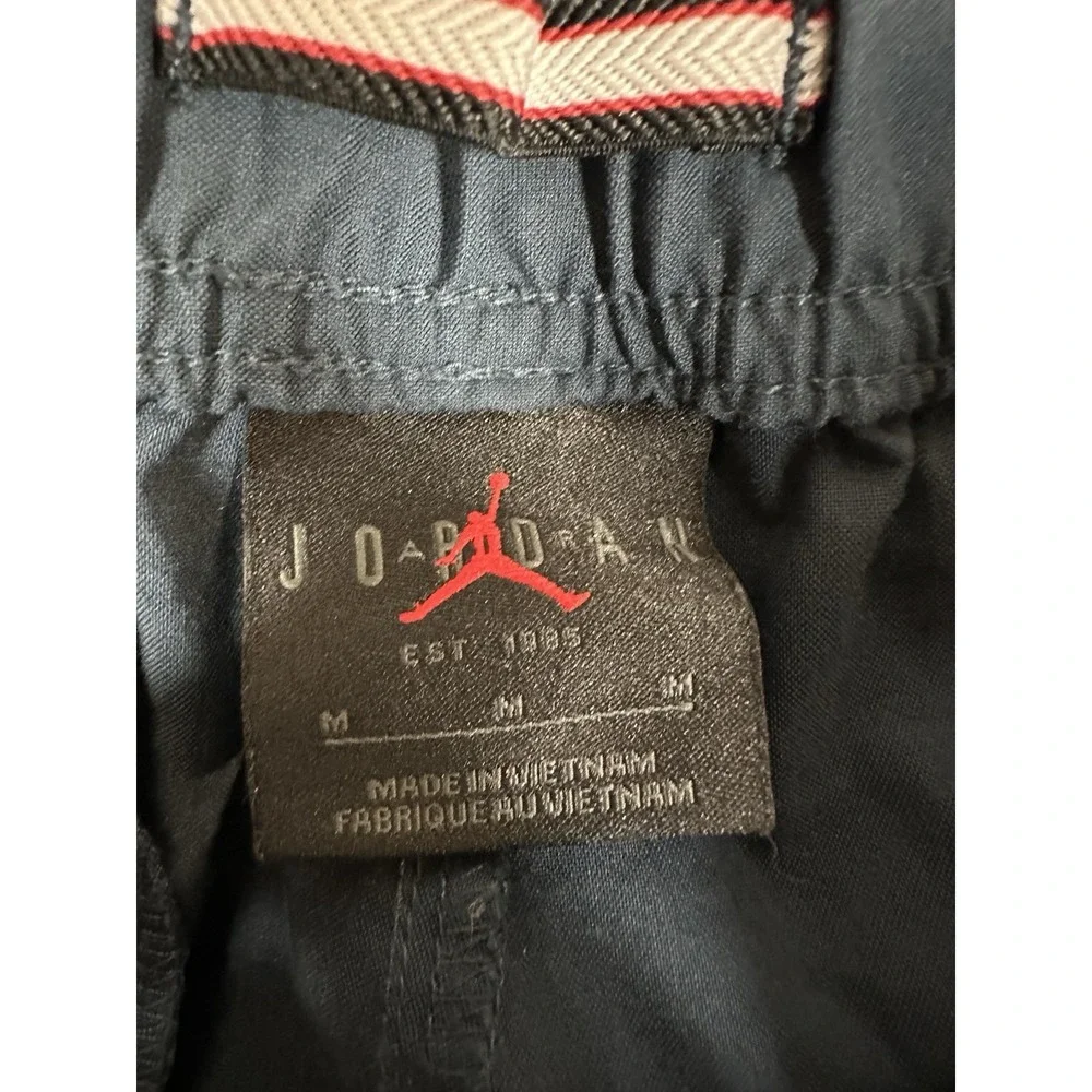 Air Jordan Pants Joggers Mens Size Medium Blue Cinch Hem Cotton Blend